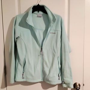 Columbia Full Zip Fleece Jacket in Aquarium Blue